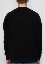 Load image into Gallery viewer, BLACK SWEATSHIRT X EMBROIDERED LOGO

