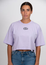 Load image into Gallery viewer, LILAC CROP-TOP X BLACK OCTOPUS T-SHIRT
