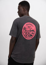 Load image into Gallery viewer, STONEWASHED GRAY X WATERMELON BARREL T-SHIRT
