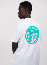 Load image into Gallery viewer, WHITE X EMERALD REBELS T-SHIRT
