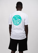 Load image into Gallery viewer, WHITE X EMERALD REBELS T-SHIRT
